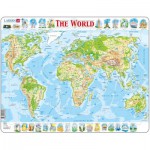   Puzzle Cadre - Carte du Monde (en Anglais)
