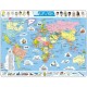 Puzzle Cadre - Carte du Monde (en Russe)