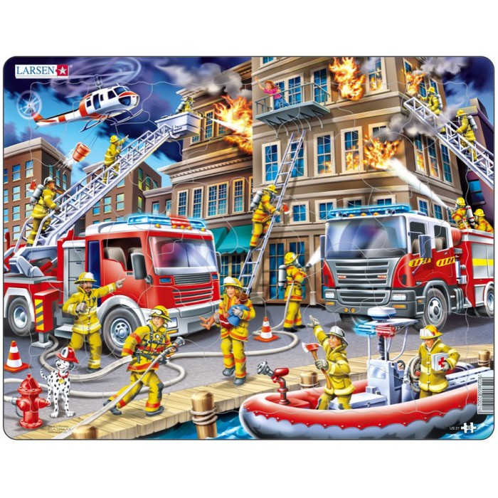   Puzzle Cadre - Intervention des Pompiers