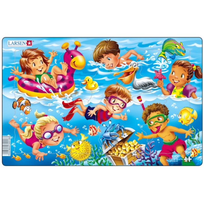   Puzzle Cadre - Jeux d'enfants à la Mer