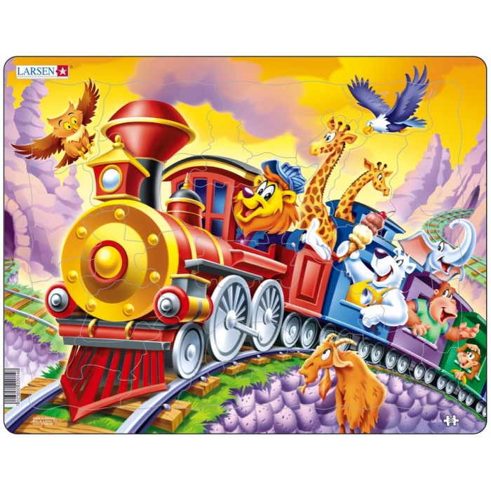   Puzzle Cadre - Le Train des Animaux