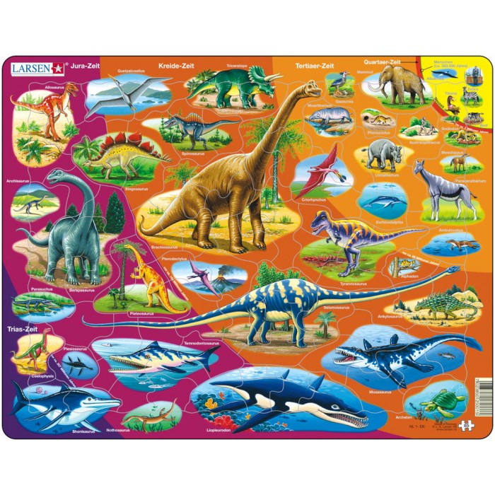   Puzzle Cadre - Les Animaux dans l'Histoire (en Allemand)