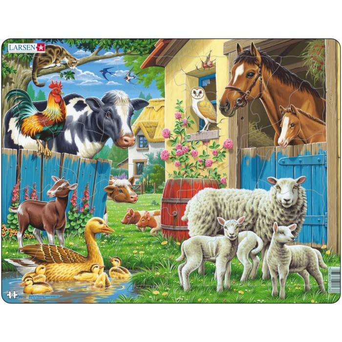   Puzzle Cadre - Les Animaux de la Ferme