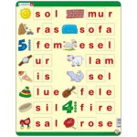   Puzzle Cadre - Lær å lese (små bokstaver) (en Norvégien)