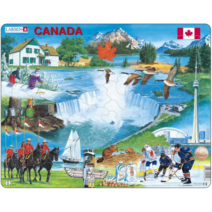   Puzzle Cadre - Souvenirs du Canada