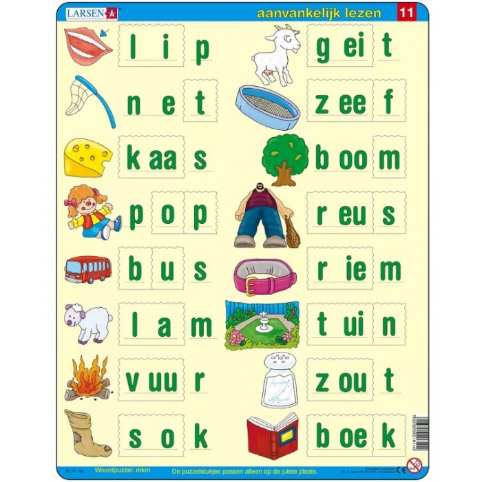 Puzzle Cadre - Apprendre à lire le Néerlandais 5