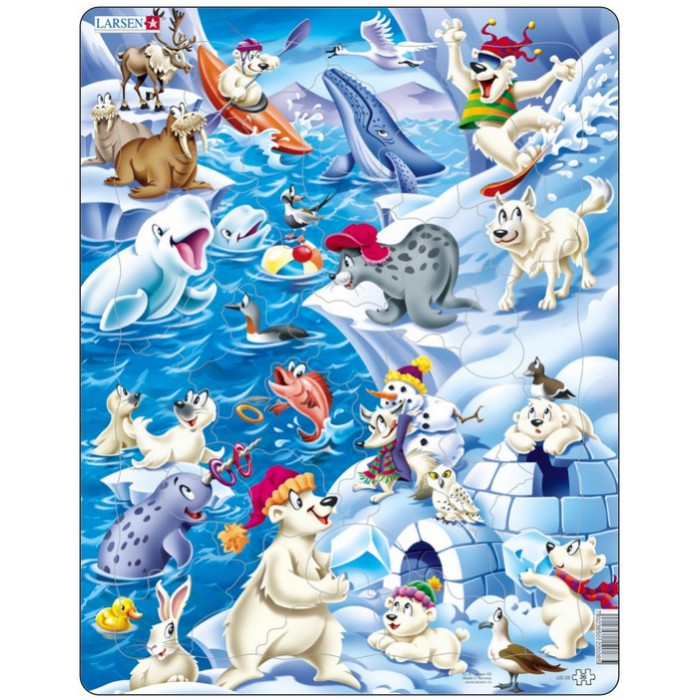 Larsen-US28 Puzzle Cadre - Animaux de la Banquise