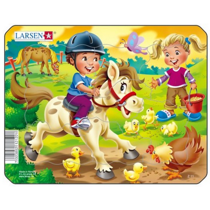 Larsen-Z11-3 Puzzle Cadre - A Cheval