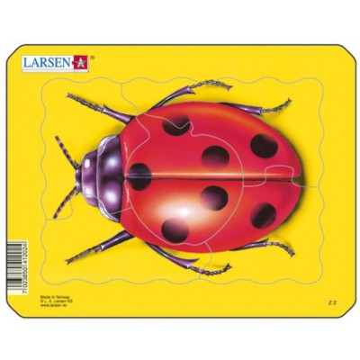 Larsen-Z2-4 Puzzle Cadre - Coccinelle