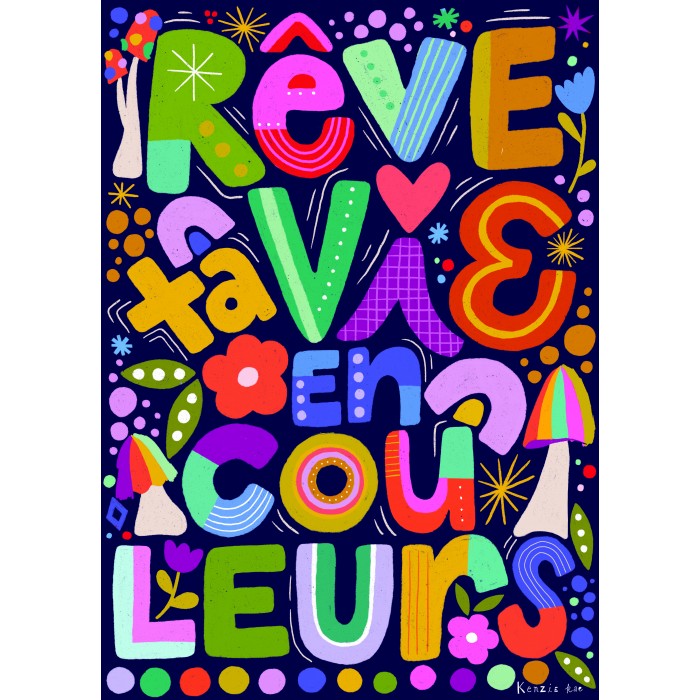 Puzzle  Les-Editions-Imaginaires-58304 Les Couleurs