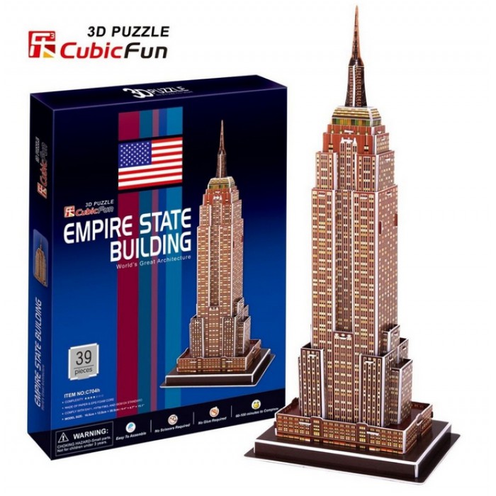 Cubic Fun Puzzle 3D - New York : Empire State Building
