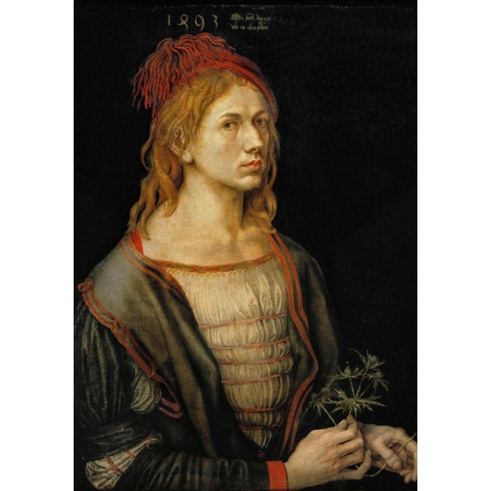 Grafika Albrecht Dürer - Auto-Portrait, 1493