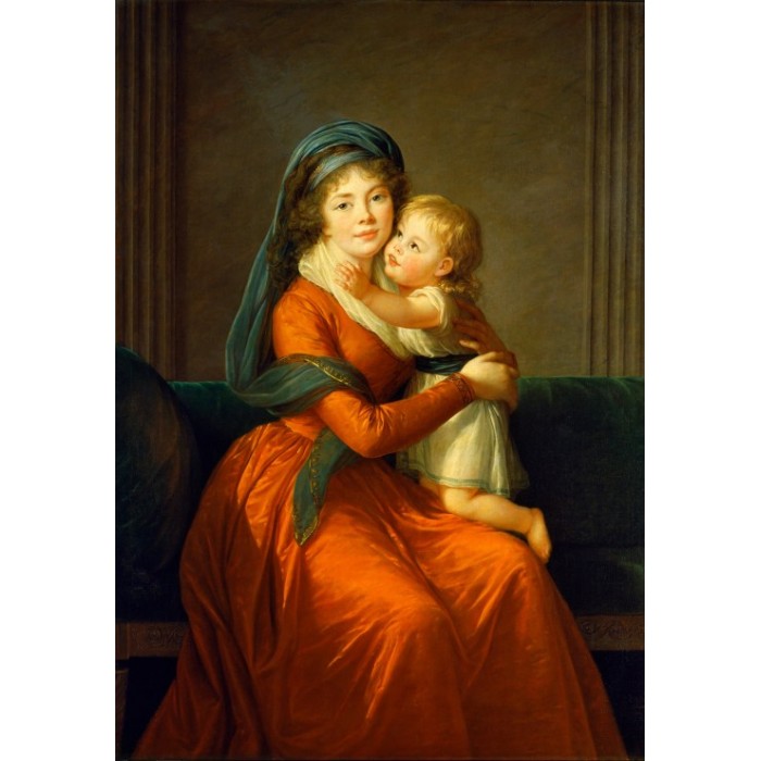 Grafika Kids Louise-Élisabeth Vigee le Brun : Princesse Alexandra Golitsyna et son fils Piotr, 1794