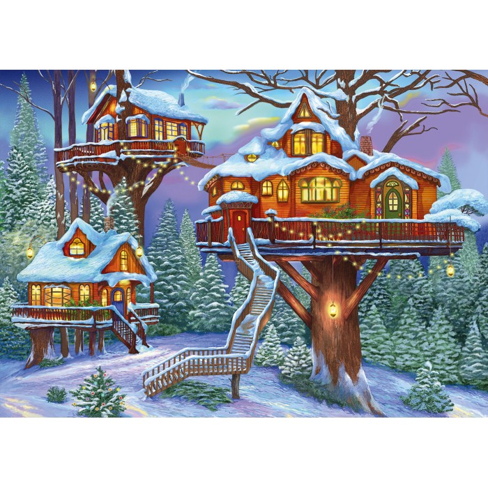 Alipson Puzzle Winter Treehouse