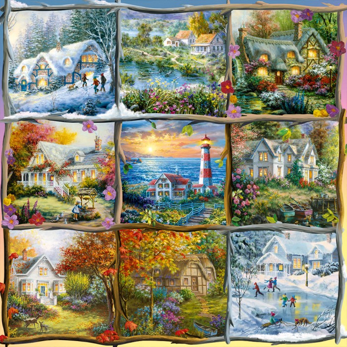 Alipson Puzzle Seasons Nine Patch