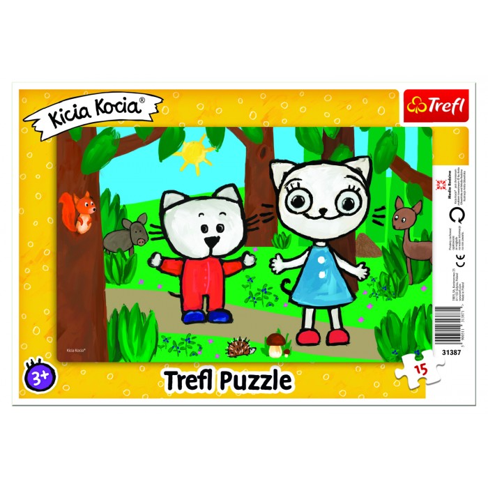 Trefl Puzzle Cadre - Kittykit dans la Forêt