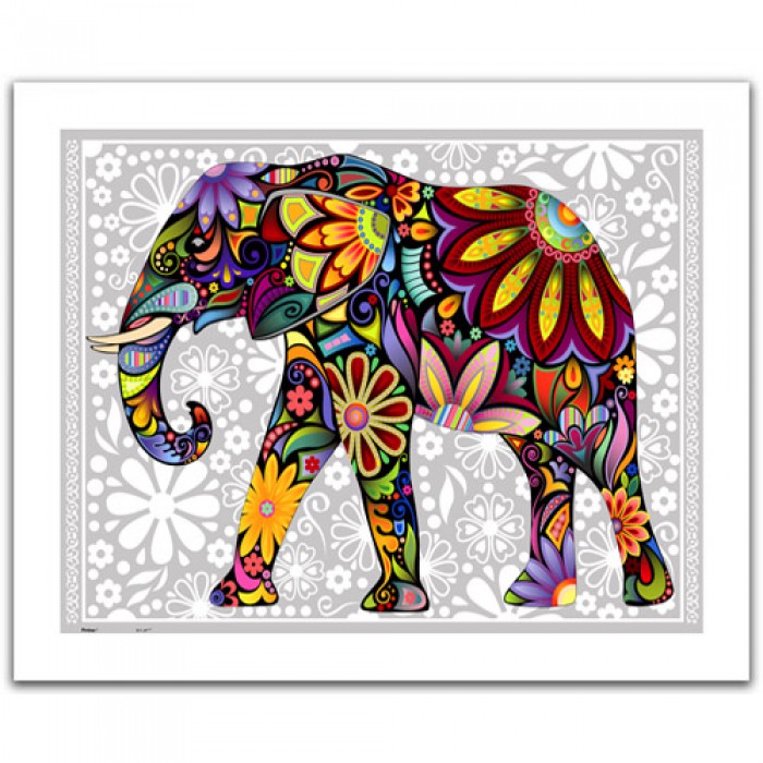 Pintoo Puzzle en Plastique - L'éléphant enthousiaste