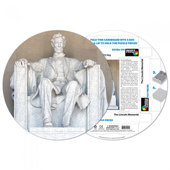 Pigment & Hue, INC Puzzle Rond déjà assemblé - The Lincoln Memorial