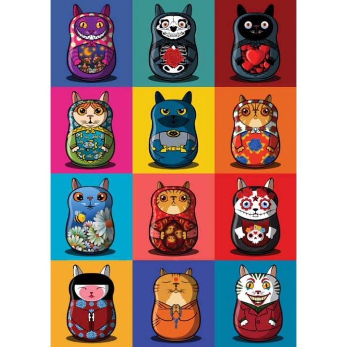 Puzzle Magnolia-1020 Catryoshka