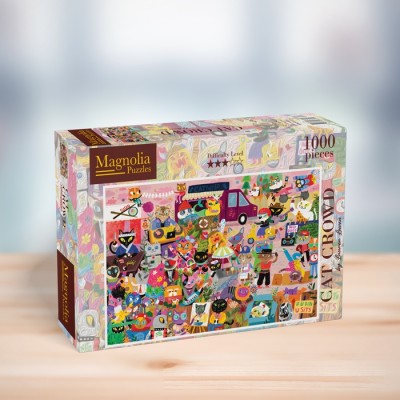 Puzzle Magnolia-2120 Cat Crowd