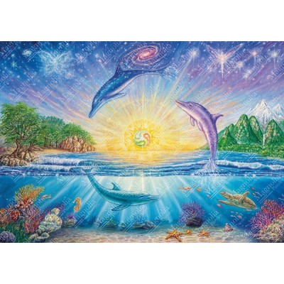 Puzzle Magnolia-4305 Dolphins