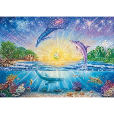 Puzzle Magnolia-4305 Dolphins