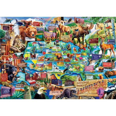 Puzzle Master-Pieces-72293 Parcs Nationaux Américains