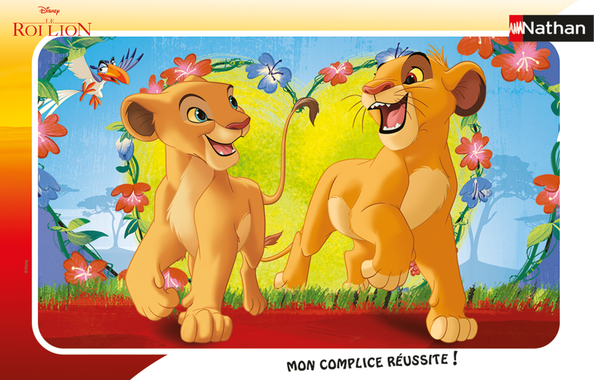 Puzzle Simba et Nala - Disney Le Roi Lion Nathan-86183 15 pièces