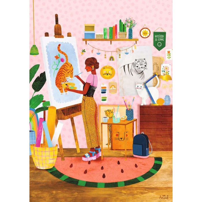Puzzle Nathan-00929 Atelier d'Artiste - Laura Lhuillier