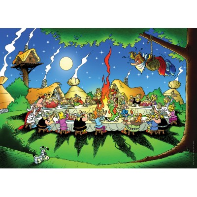 Puzzle Nathan-00937 Astérix et Obélix : Le banquet