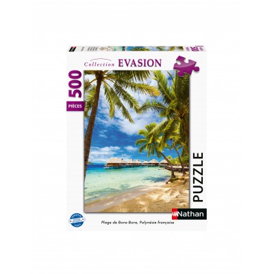 Puzzle Nathan-00972 Plage Bora - Polynésie Française