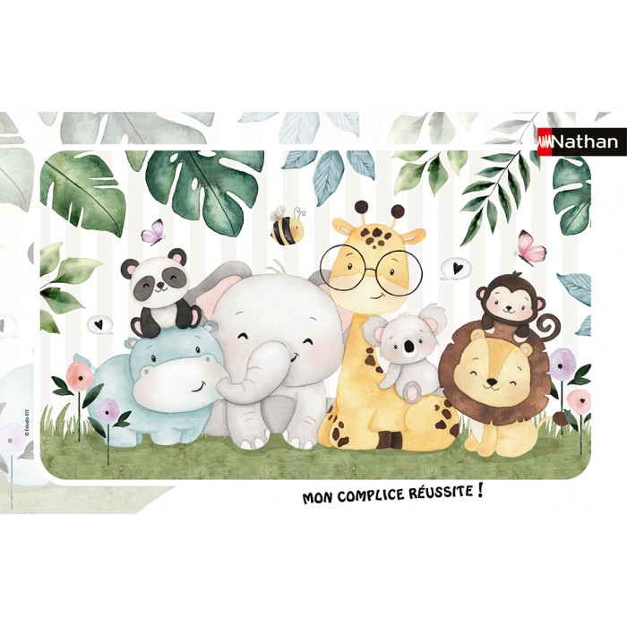  Nathan-01095 Puzzle Cadre - Animaux Tout Doux