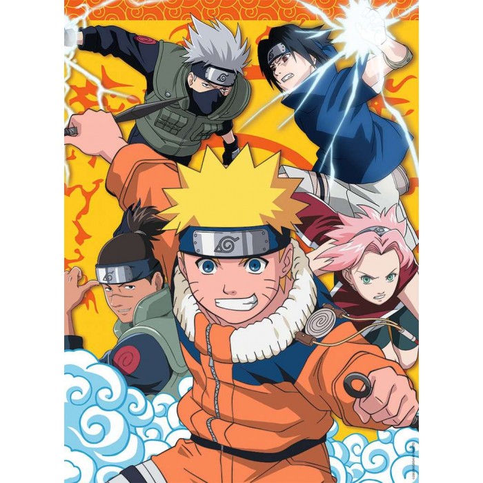 Puzzle Nathan-86144 Pièces XXL - Naruto à l'Académie des Ninjas