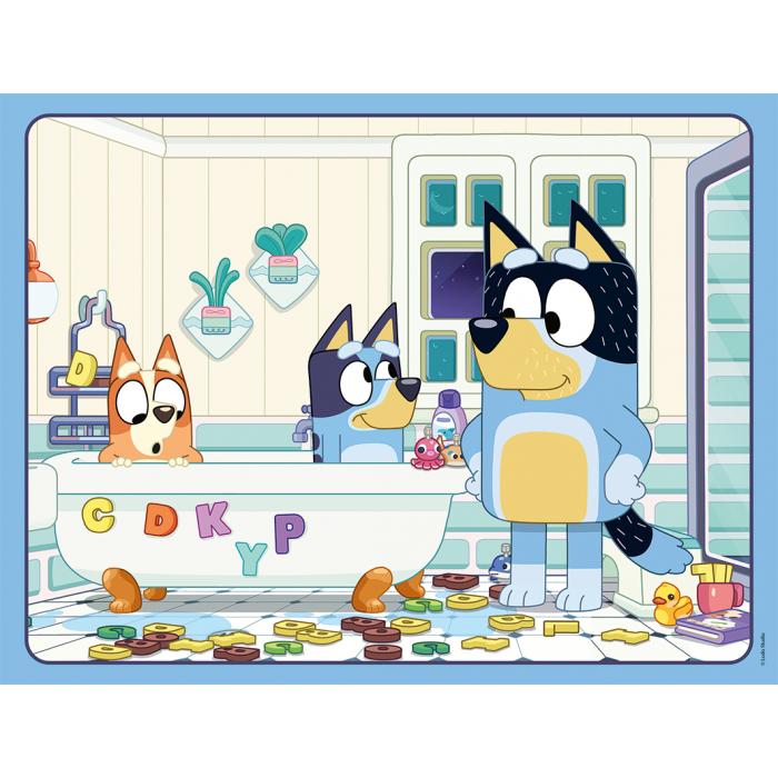 Puzzle  Nathan-86170 Dans le Bain avec Bluey