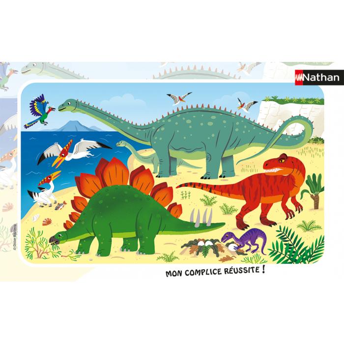 Puzzle  Nathan-86171 Les Dinosaures du Jurassique