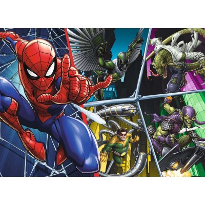 Puzzle Nathan-86185 Spider-Man Contre les Méchants