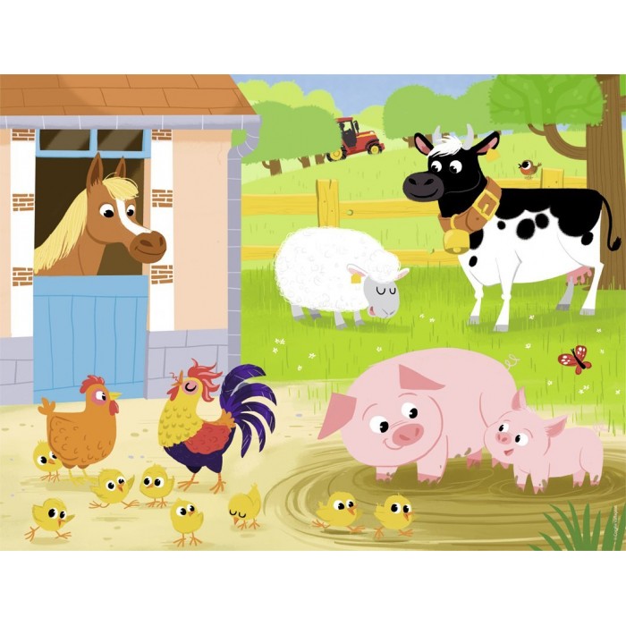 Puzzle Nathan-86365 Mes Amis de la Ferme