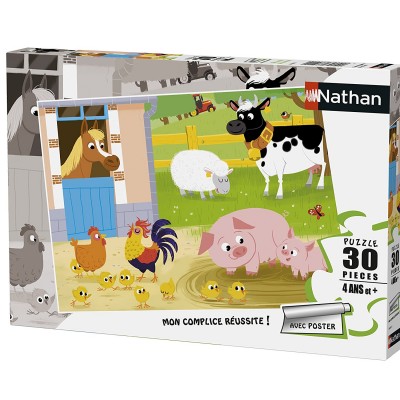 Puzzle Nathan-86365 Mes Amis de la Ferme