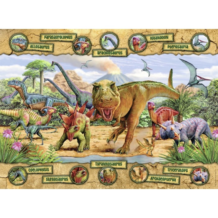 Puzzle Nathan-86836 Dinosaures
