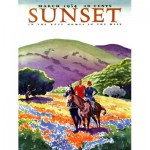 Puzzle   Pièces XXL - Sunset - Horses in The Hills