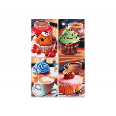 Puzzle Noris-6060-38018 4 x 200 Pièces - Cupcakes