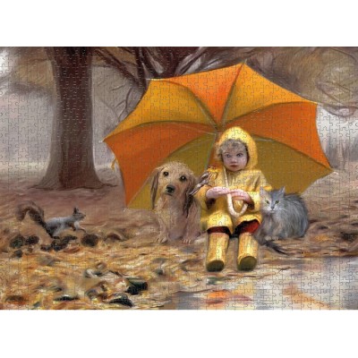 Puzzle Nova-Puzzle-41060 Sous le Parapluie