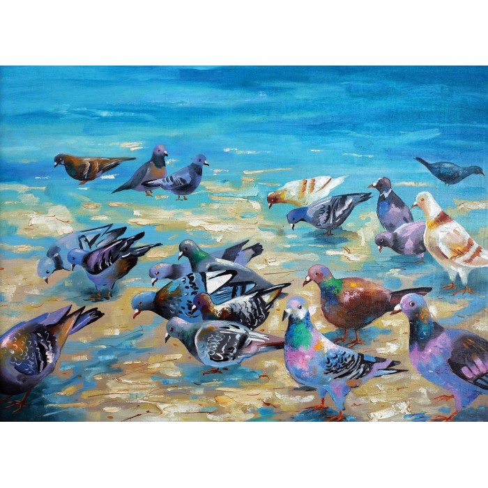 Puzzle Nova-Puzzle-41089 Pigeons de Plage
