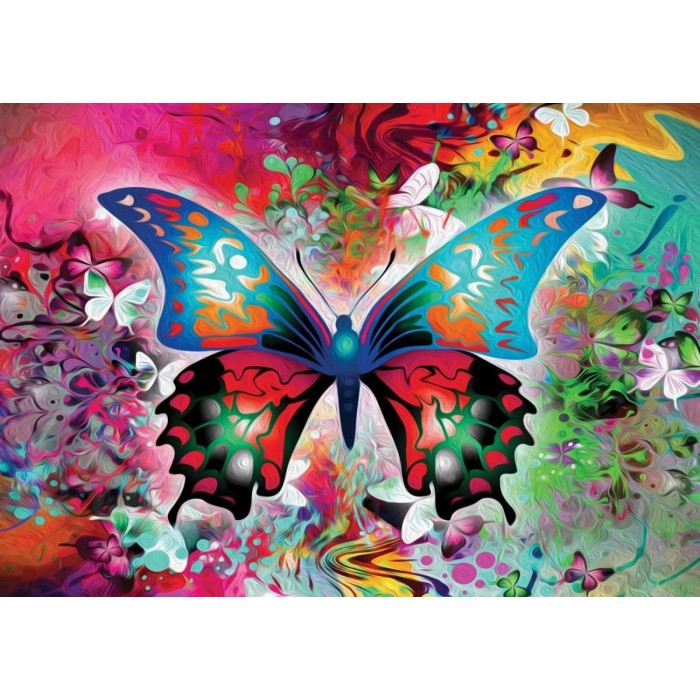 Puzzle Nova-Puzzle-41139 Papillon Coloré