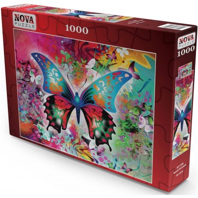 Puzzle Nova-Puzzle-41139 Papillon Coloré