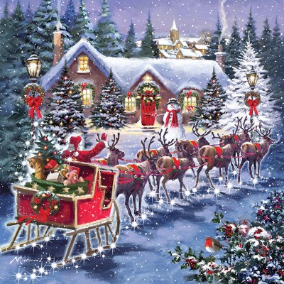 Puzzle Otter-House-Puzzle-74142 Santa's Sleigh