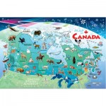  Cobble-Hill-58894 Puzzle Cadre - Carte du Canada