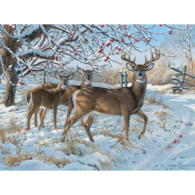 Puzzle Cobble-Hill-85030 Pièces XXL - Persis Clayton Weirs - Winter Deer
