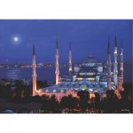   Puzzle Lumineux la Nuit - Mosquée bleue, Istanbul, Turquie