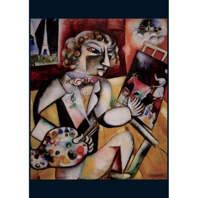Puzzle Piatnik-5496 Marc Chagall - Autoportrait à Sept Doigts